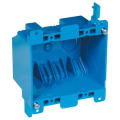 Switch Outlet Box Old Work  2 Gang box  Blue 3 shallow electrical box B225R-UPC outlet box extender wall light